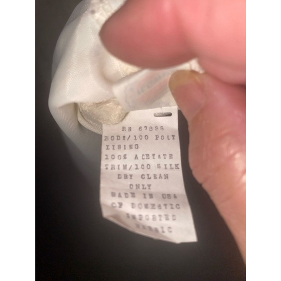 Women's Jane Schaffhausen Petite White Lace Dress Size 2 - Picture 4 of 7